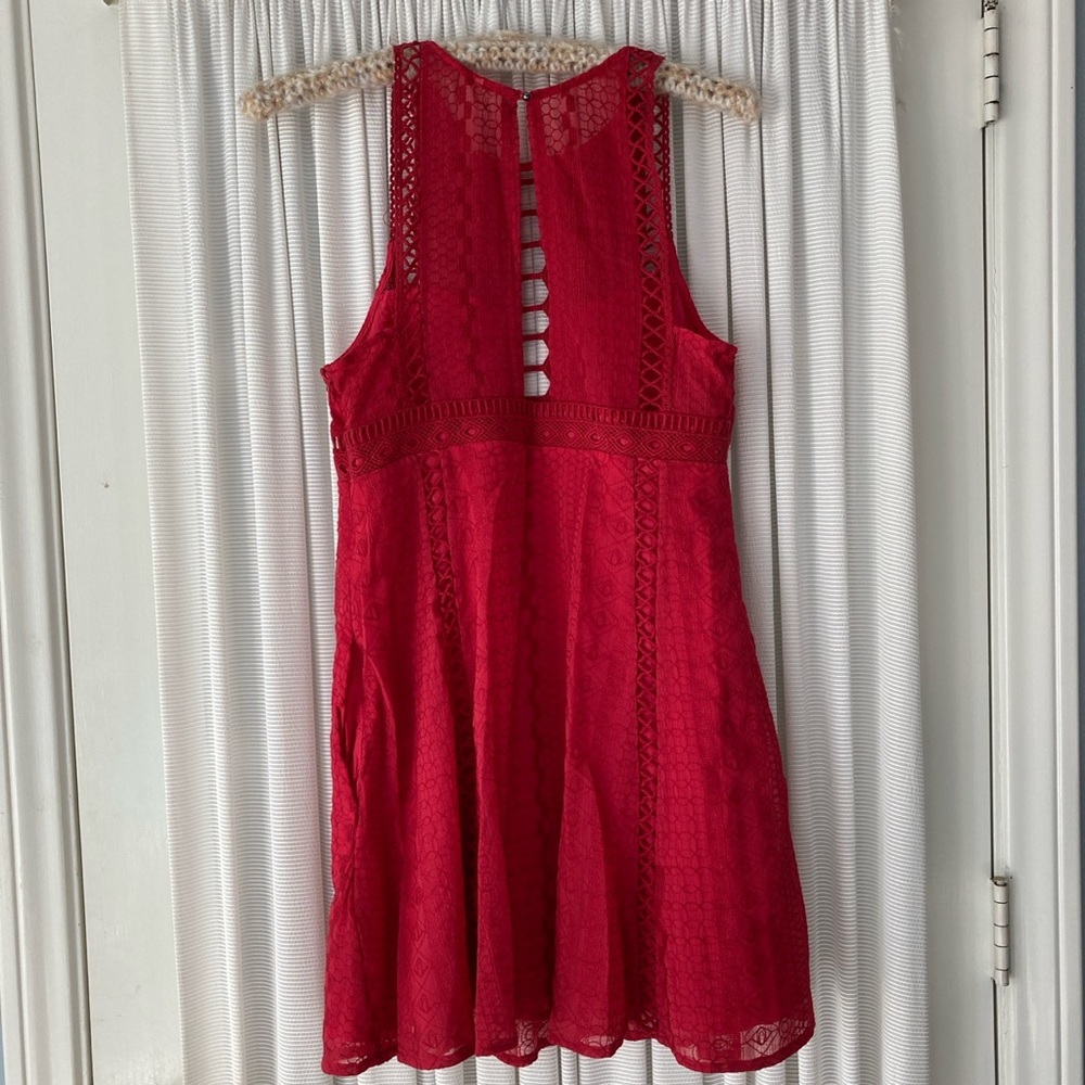 Free People High Neck Cutout Dress